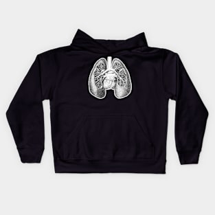 Anatomical Lungs Kids Hoodie